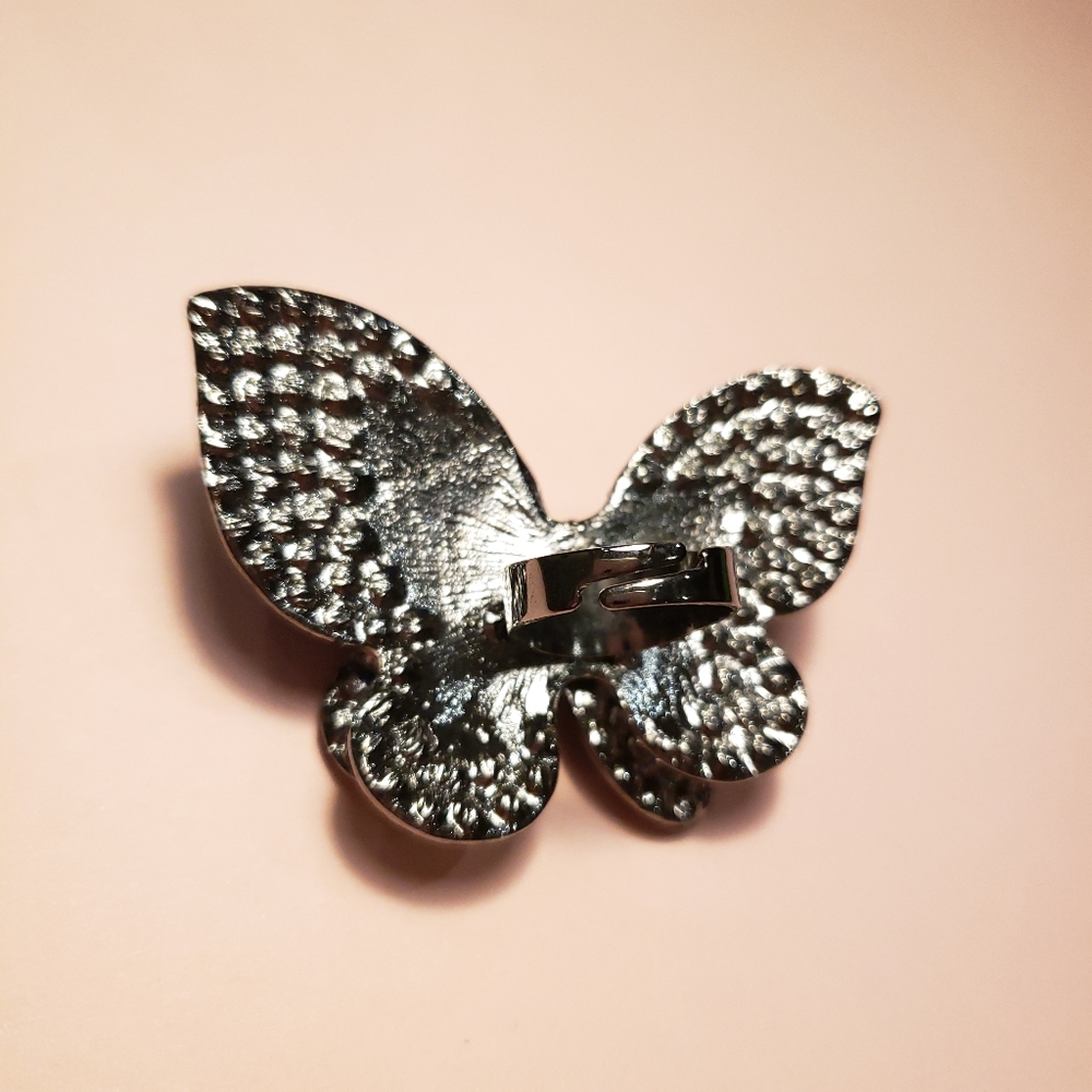 Butterfly Rhinestone Ring - Picture 4 of 4
